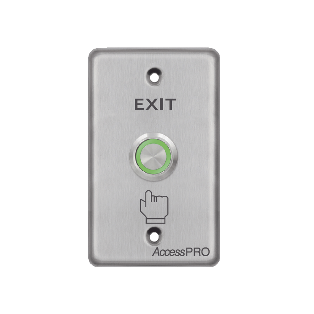 APBIVC AccessPRO Button with Illuminated Ring Color Green /IP65 A