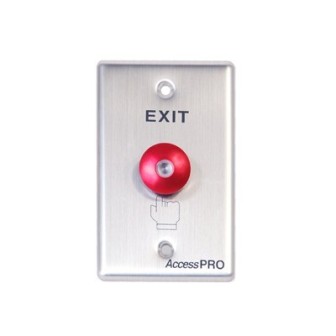 APBRRL AccessPRO Red round button with LED APBRRL