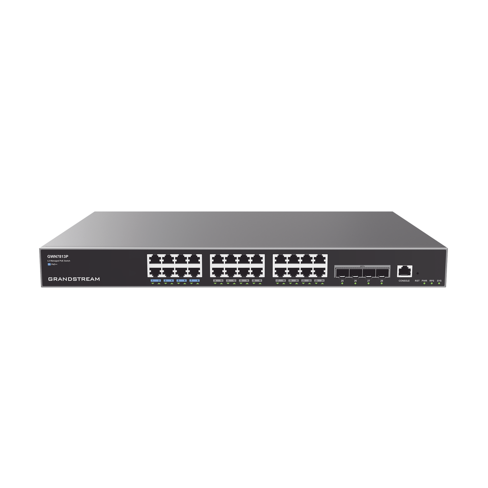 GRANDSTREAM GWN7813P Managed Gigabit PoE Switch / 24 ports 10/10