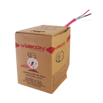 9422 VIAKON 1000 ft. Reel 2 - 18 AWG Wire Conductors FPLR Red SHI