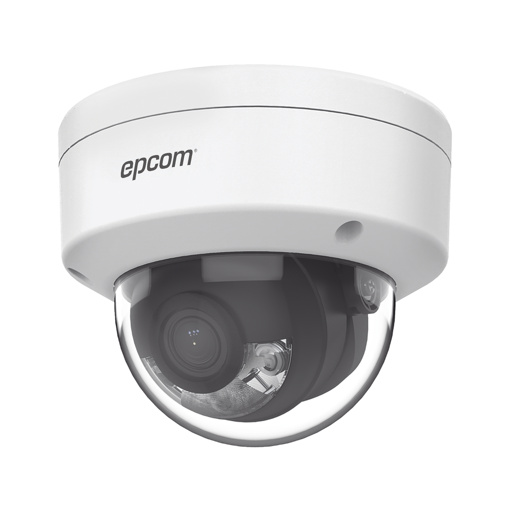 XD14CLS EPCOM 4MP IP Dome Camera / 2.8 mm Lens / SENSEPLUS LITE / COLORPLUS / H.265 /