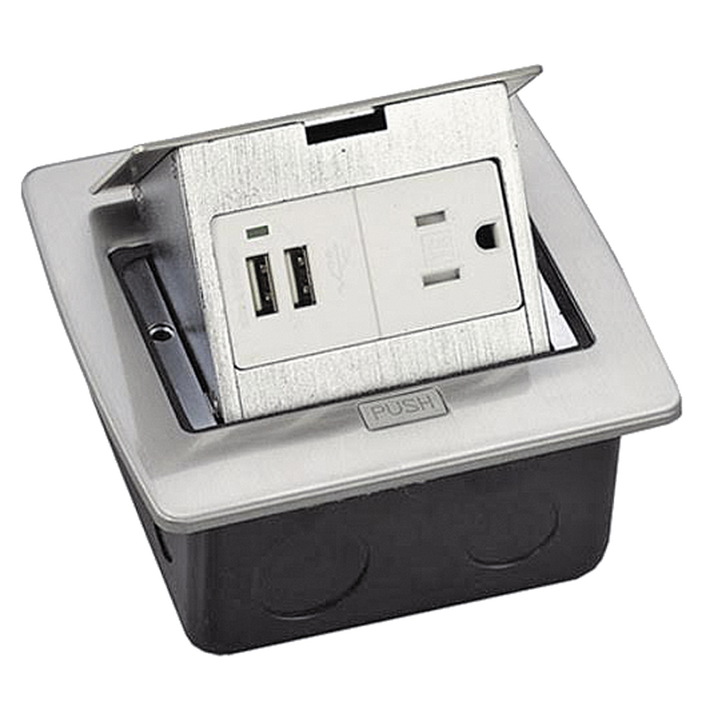 THMCPU THORSMAN Floor Box with 2 Ports USB and an Electric Contac