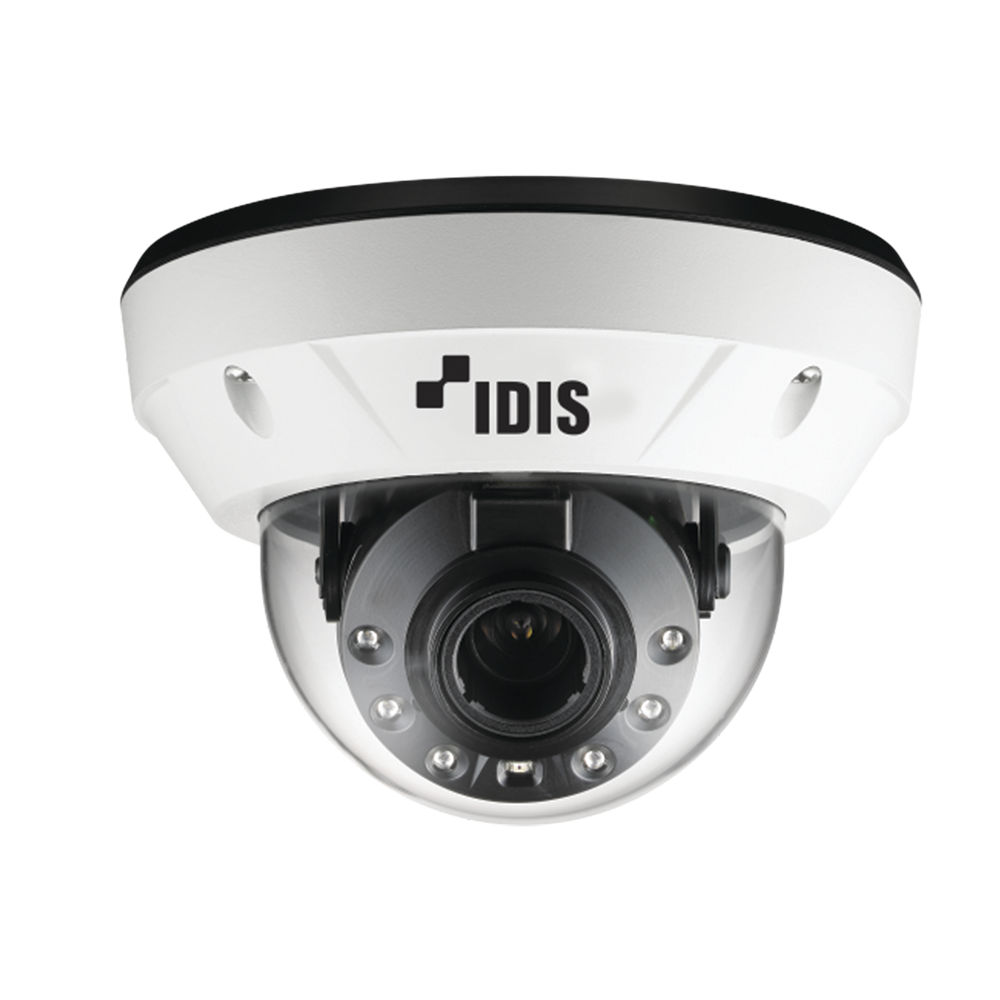 DCD4533HRXUS IDIS IP Dome Camera w/Heater  5MP (H265)  MOTORIZED Vari-focal Lens 3-13