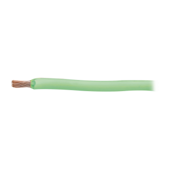 SLY296GRN001 INDIANA 8 AWG green color wire soft copper conductor or wiring. PVC insu