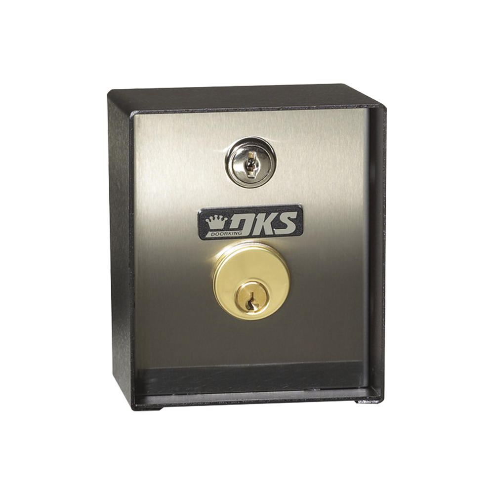 1207080 DKS DOORKING Key Switch w/ Mortise Cylinder Post Mount 12