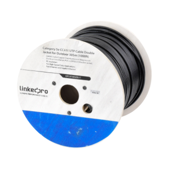 EPCAT5EV2EXT LINKEDPRO BY EPCOM 1000 ft (305 m) Cat5e reel Copper and Aluminum Alloy