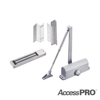 ACCESSKIT600N AccessPRO Kit Door Magnetic Lock 600lbs Z and L Bra