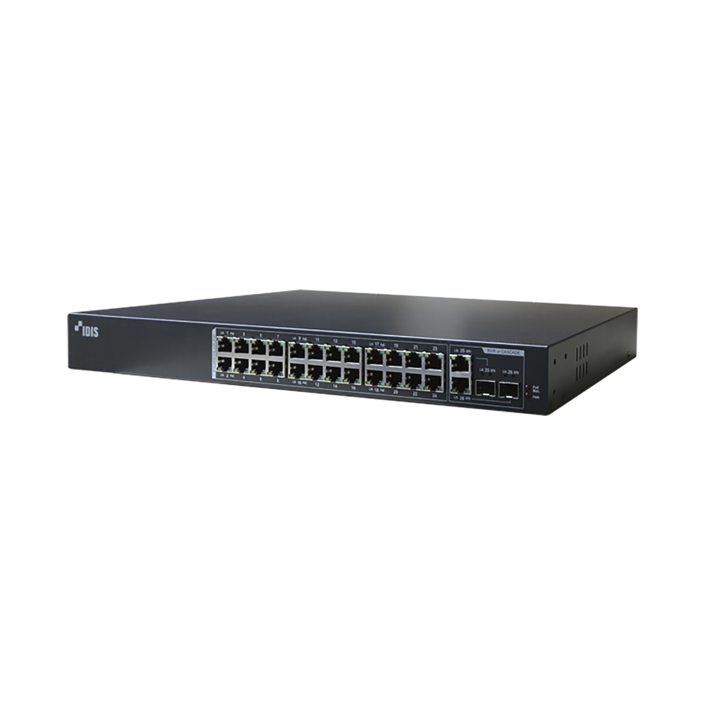 DH2026PFUS IDIS DirectIP 24 Port PoE Switch DH2026PF(US)