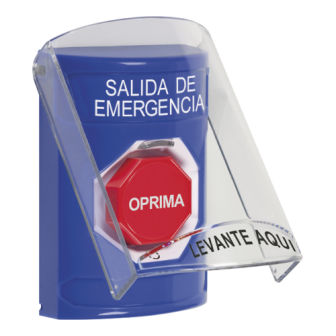 SS24A9EXES STI Emergency Exit Button Spanish Text Polycarbonate P