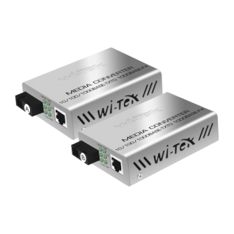 WIMC101G WI-TEK SINGLE OPTIC MEDIA CONVERTER 25KM 1000MBPS WIMC10