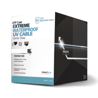 LINKEDPRO BY EPCOM PROCAT6EXTLITEW 1000FT Cat6 UTP cable for out