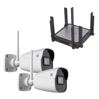 XB42WGEN3RGE5US e Wi-Fi Camera Bundle with Router / Includes 2 XB42W-GEN3 Cameras / 1