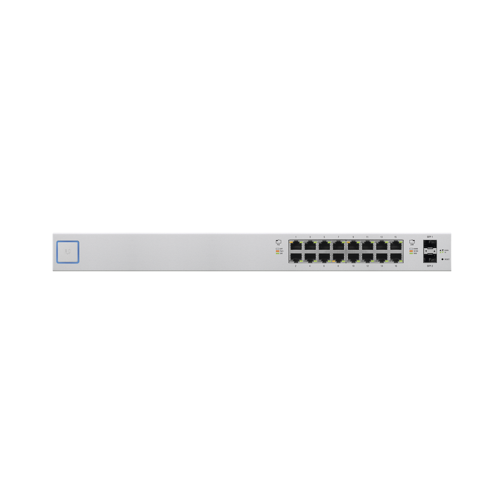 US16150W UBIQUITI NETWORKS Managed Gigabit Switch with SFP 18-ports (16 Gigabit PoE 8