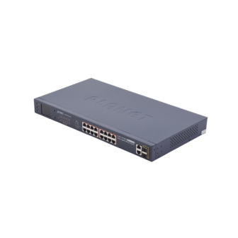 FGSW1822VHP PLANET 16-Port 10/100TX 802.3at PoE  2-Port Gigabit TP/SFP Combo Ethernet