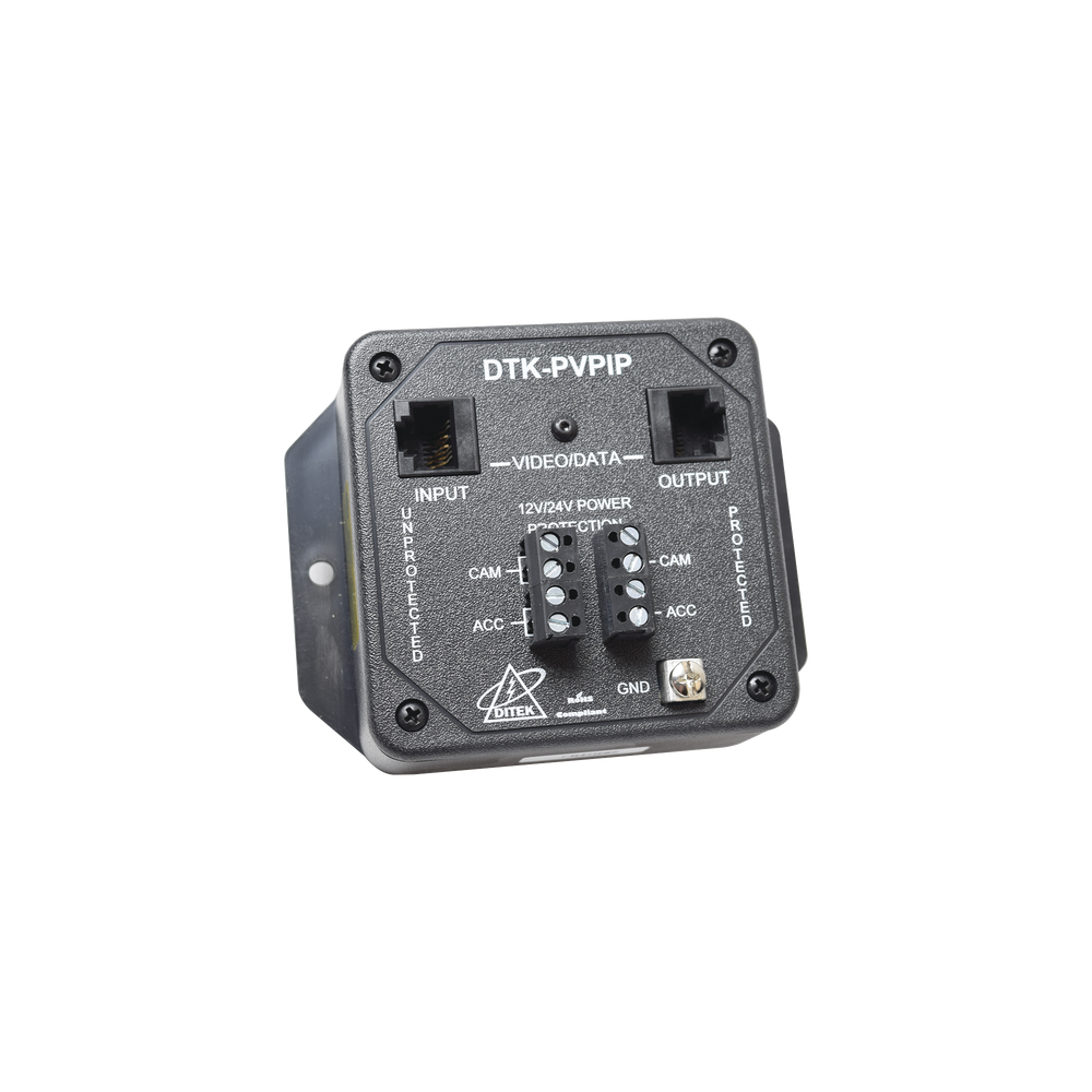 DTKPVPIP DITEK Protector for IP Camera with Ports RJ45 and 24Vac