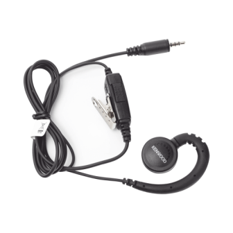 KHS34 KENWOOD C-Ring Earpiece with PTT and Microphone for Kenwood