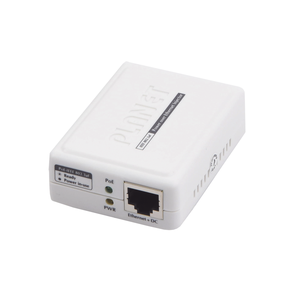 PLANET POE152 PoE Injector 802.3af 1 Gigabit Port 10/100/1000 Mb