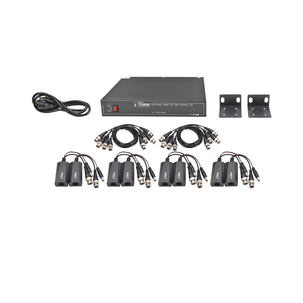 KITTT8PVTURBO EPCOM TITANIUM 8-CHANNEL ACTIVE TRANSCEIVER Kit / VIDEOPOWER in a singl