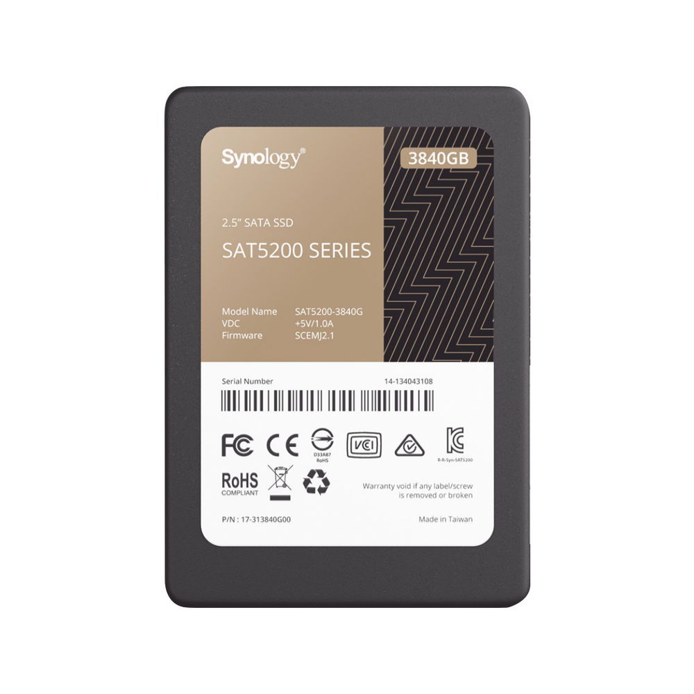 SAT52003840G SYNOLOGY 3840 GB SSD Design for Synology NAS SAT5200