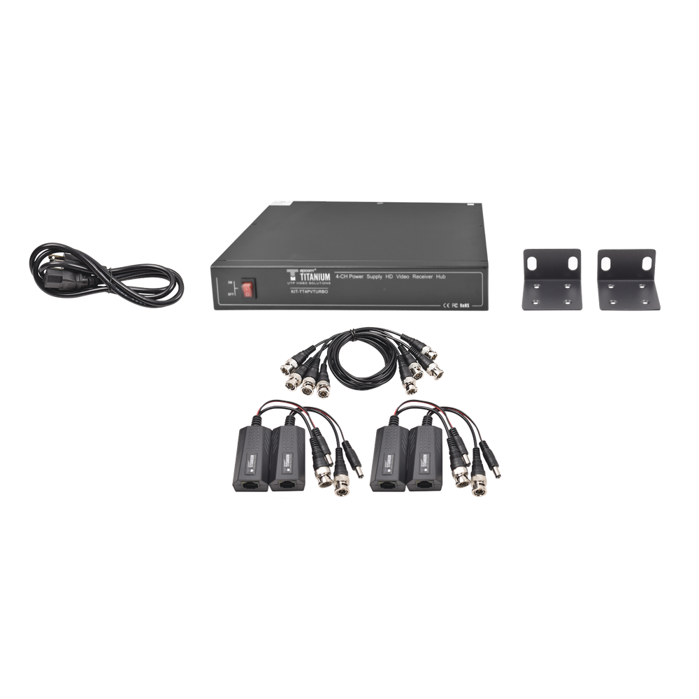 KITTT4PVTURBO EPCOM TITANIUM Kit of 4 Transmitters and 4 Channels Receiver for Video