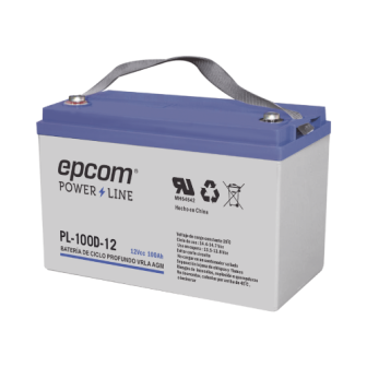 PL100D12 EPCOM POWERLINE EPCOM Deep Cycle Battery 12V 100Ah for Photovoltaic Applicat