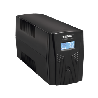 EPU500LCD EPCOM POWERLINE 600VA / 360 W UPS with LCD Display and Automatic Voltage Re