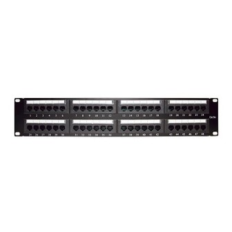 LPPP508 LINKEDPRO BY EPCOM 19  Patch Panel UTP Cat5e 48-Port 2U with Cable Organizer