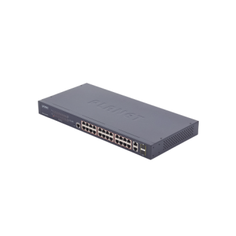 FGSW2624HPS PLANET 24 Ports L2 PoE 10/100TX Managed Switch with 2 TP/SFP Gigabit Comb