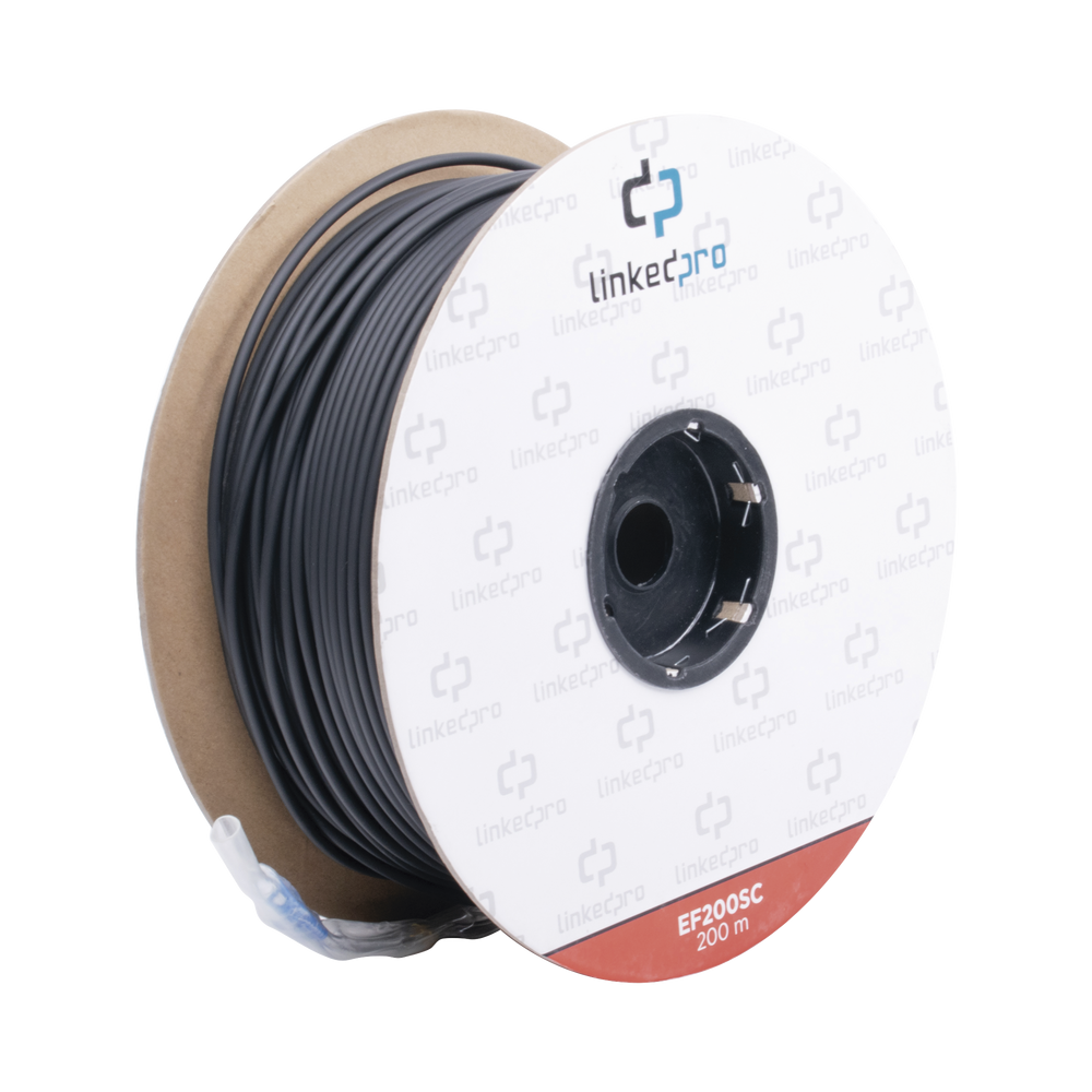 EF200SC LINKEDPRO BY EPCOM 656 ft (200 m) Drum of Fiber Optic SingleMode with SC-SC D