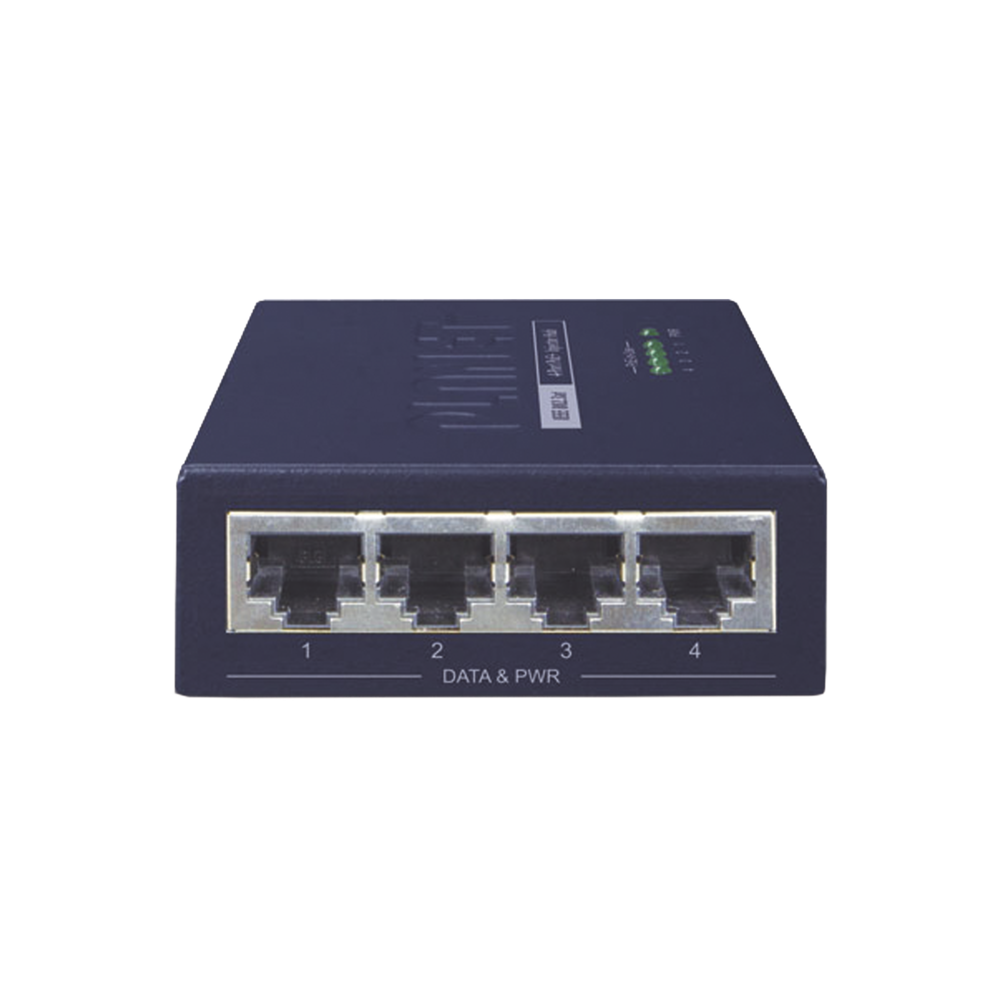 HPOE460 PLANET High PoE Injector 4 Gigabit Input Ports 4 Gigabit 802.3af/at Output Po