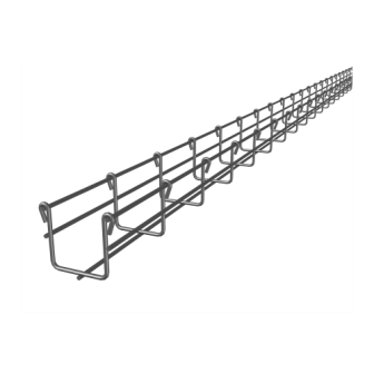 MG50430EZ CHAROFIL Wire Mesh Cable Tray Electro Galvanized up to 52 Cat6 Cables Secti