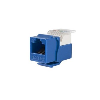 LPKJ516BU LINKEDPRO BY EPCOM Jack Cat5e Toollees for faceplate Keystone - Blue Color