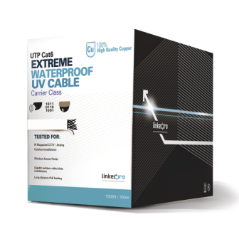 PROCAT6EXTLITEW LINKEDPRO BY EPCOM Cat6 UTP cable for outdoor whi
