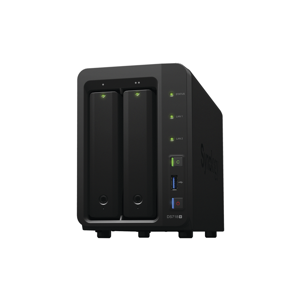 DS718PLUS SYNOLOGY Desktop NAS Server of 2 Expandable Internal Bays up to 7 Bays (12T