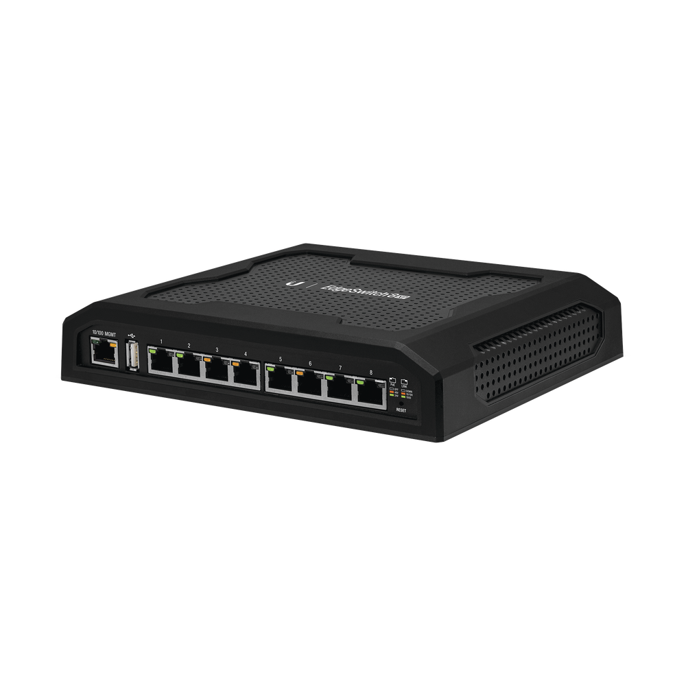 ES8XP UBIQUITI NETWORKS EdgeSwitch 8XP 8-Port PoE PRO 24 V or 48 V Passive PoE with A