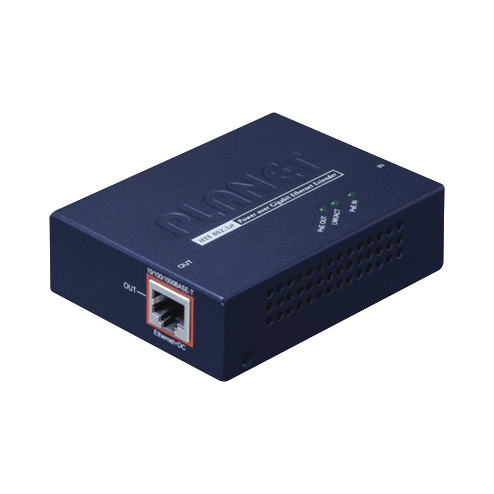 POEE201 PLANET PoE extender with 802.3at Gigabit PoE input and 80