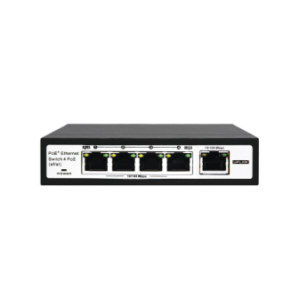 ET1004EPE EPCOM TITANIUM PoE Switch / 100 Meters PoE / 4 ports 802.3af / at (60 W) 10