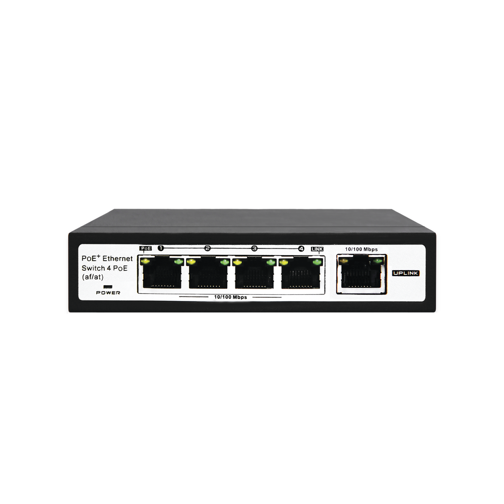 ET1004EPE EPCOM TITANIUM PoE Switch / 100 Meters PoE / 4 ports 802.3af / at (60 W) 10