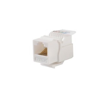 LPKJ516WH LINKEDPRO BY EPCOM Jack Cat5e Toolless for faceplate keystone - White Color