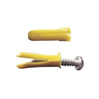 TP1XKIT THORSMAN Package White 20 Yellow Conical Plastic Anchor 1  of Length and 20 S