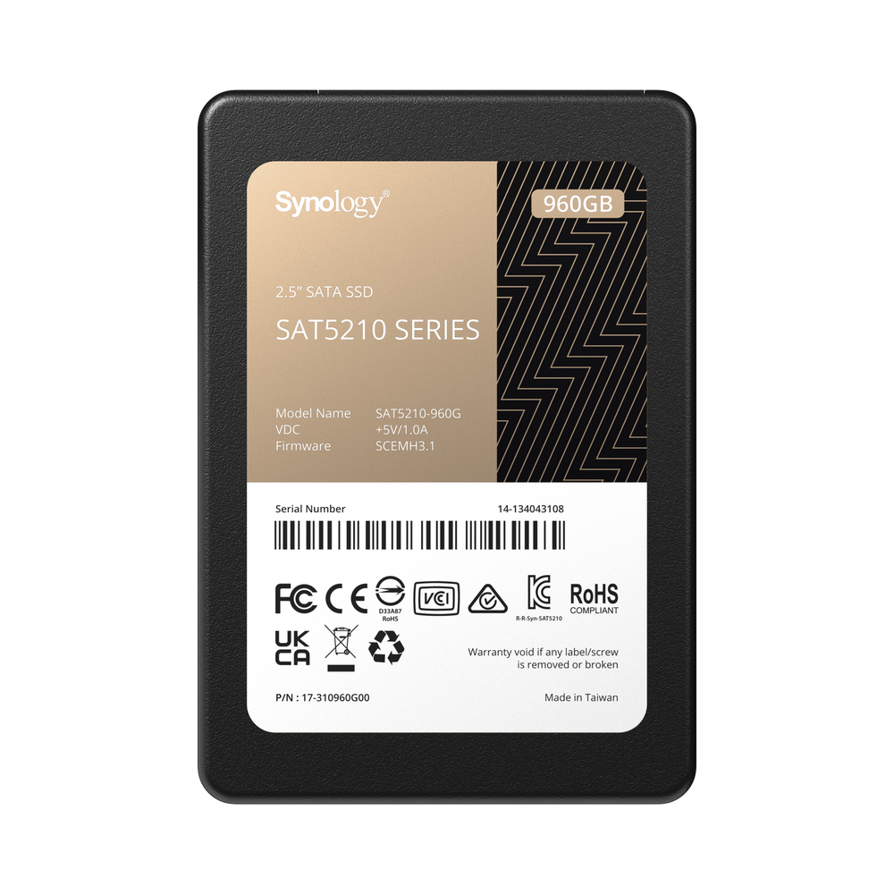 SAT5210960G SYNOLOGY 960 GB SSD Design for Synology NAS SAT521096