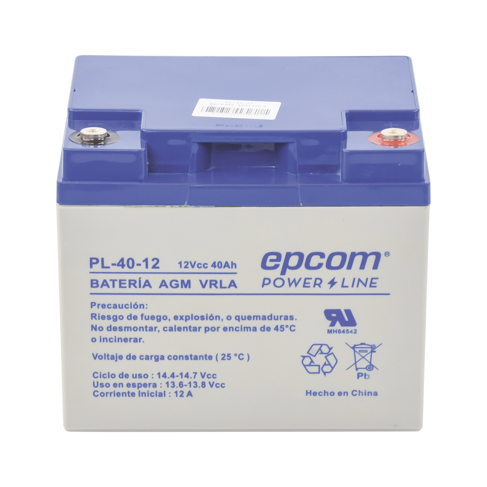 EPCOM POWERLINE PL4012 Backup battery / 12 V 40 Ah / UL / AGM-VR