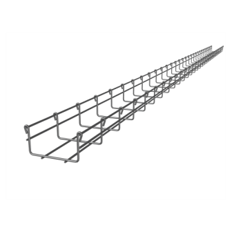 MG50431EZ CHAROFIL Wire Mesh Cable Tray Electro Galvanized up to 105 Cat6 Cables Sect