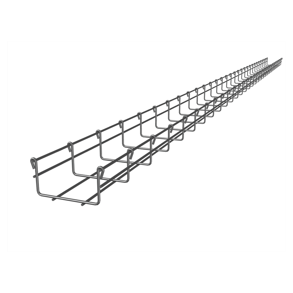 MG50431EZ CHAROFIL Wire Mesh Cable Tray Electro Galvanized up to 105 Cat6 Cables Sect