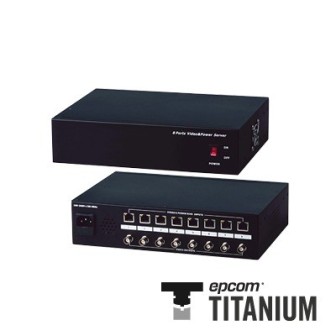 TT108PVR EPCOM TITANIUM Video  Power: 300 m Video Receiver  8 Channels Power Supply T