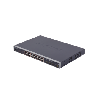 WGSW24040HP4 PLANET 24-Port 10/100/1000Mbps 802.3at PoE with 4-Sl