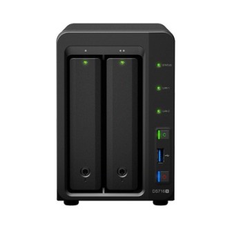 DS716PLUSII SYNOLOGY Desktop NAS Server of 2 Expandable Internal Bays up to 7 Bays (7