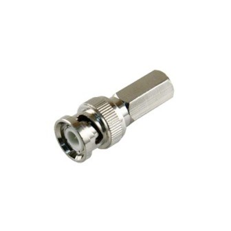 EPCOM TITANIUM TTRG92 BNC Male Connector Twist-on (Hex.) in Cloc