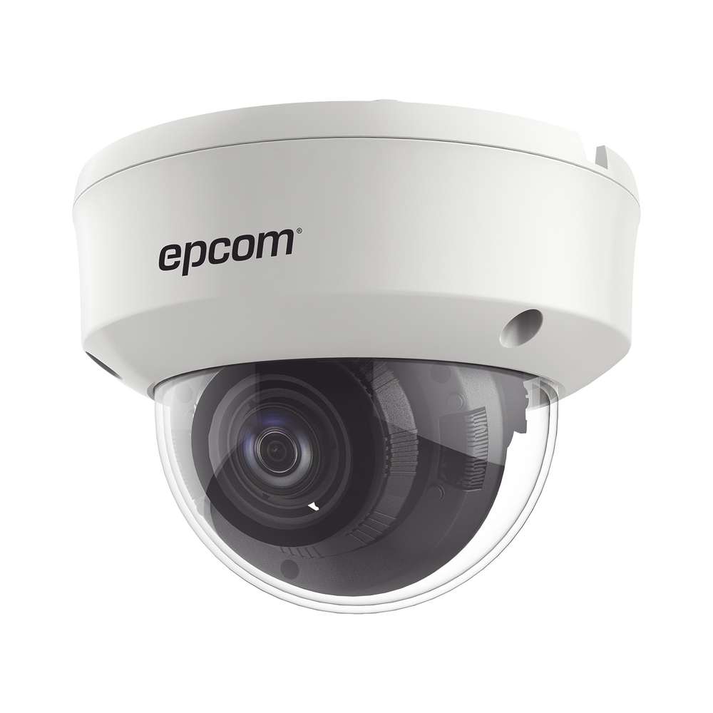D8TURBOG2ZW EPCOM TVI Dome Camera 2 MP / IP66 / IK10 / 2.7 mm to