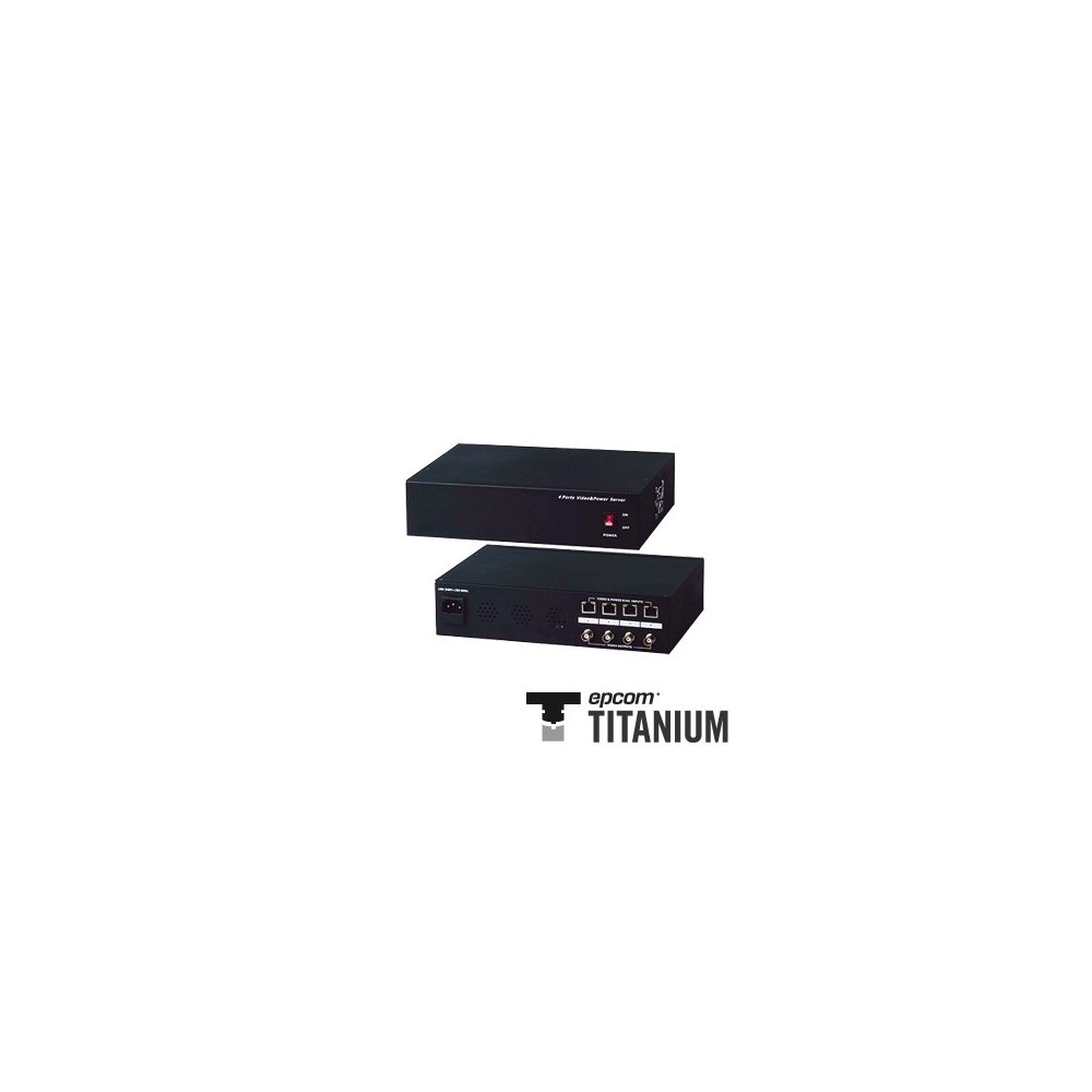 TT104PVR EPCOM TITANIUM Video  Power: 300 m Video Receiver  4 Channels Power TT-104-P